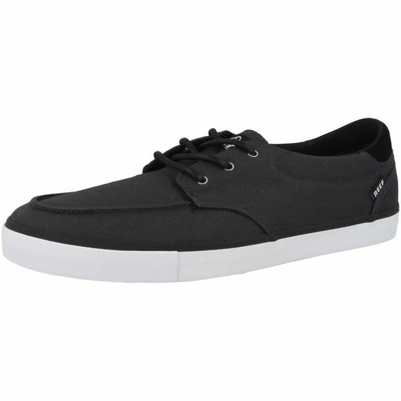REEF MENS REEF DECKHAND 3 SNEAKER, BLACK/WHITE, 12 US - Picture 5 of 6